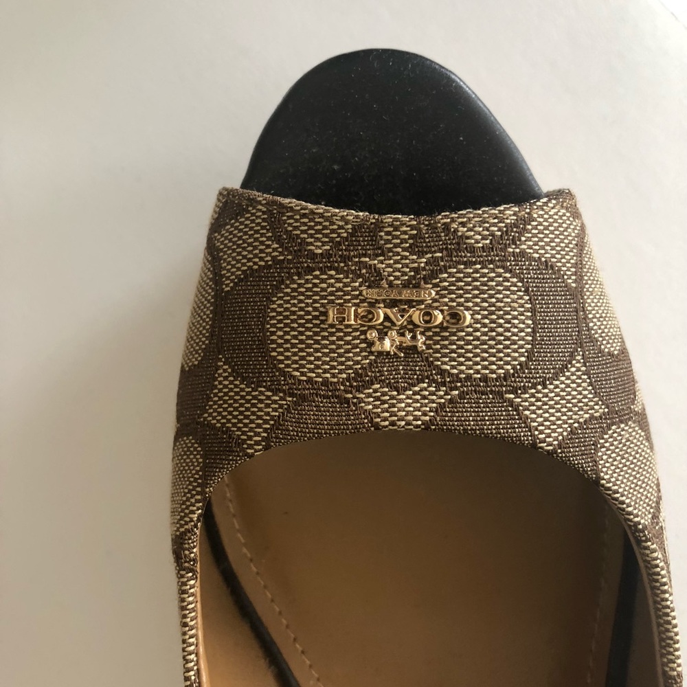 REDUCED- Coach cork wedges,